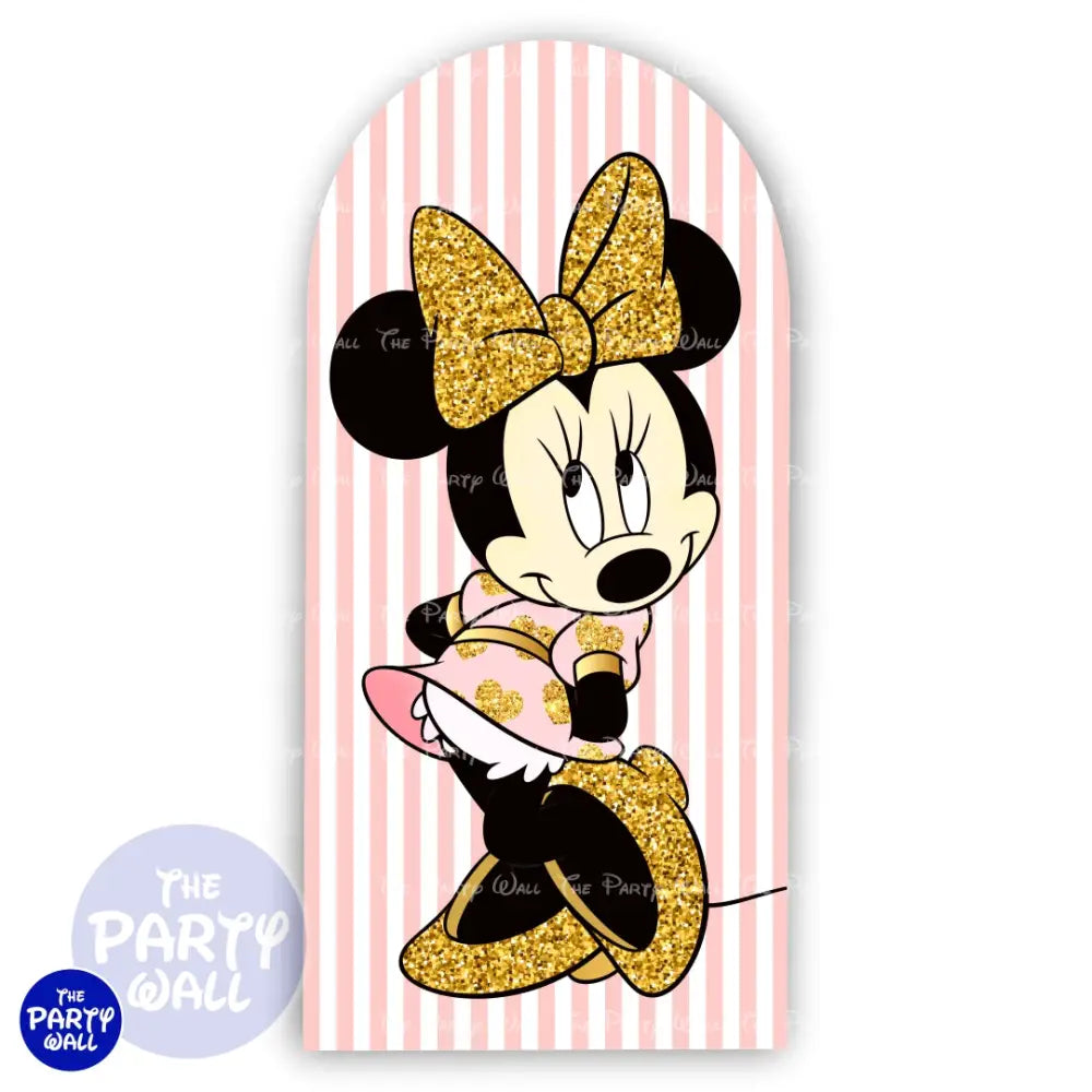 Minnie Mouse - Funda para mampara de punta redonda o rectangular Mampara de punta redonda