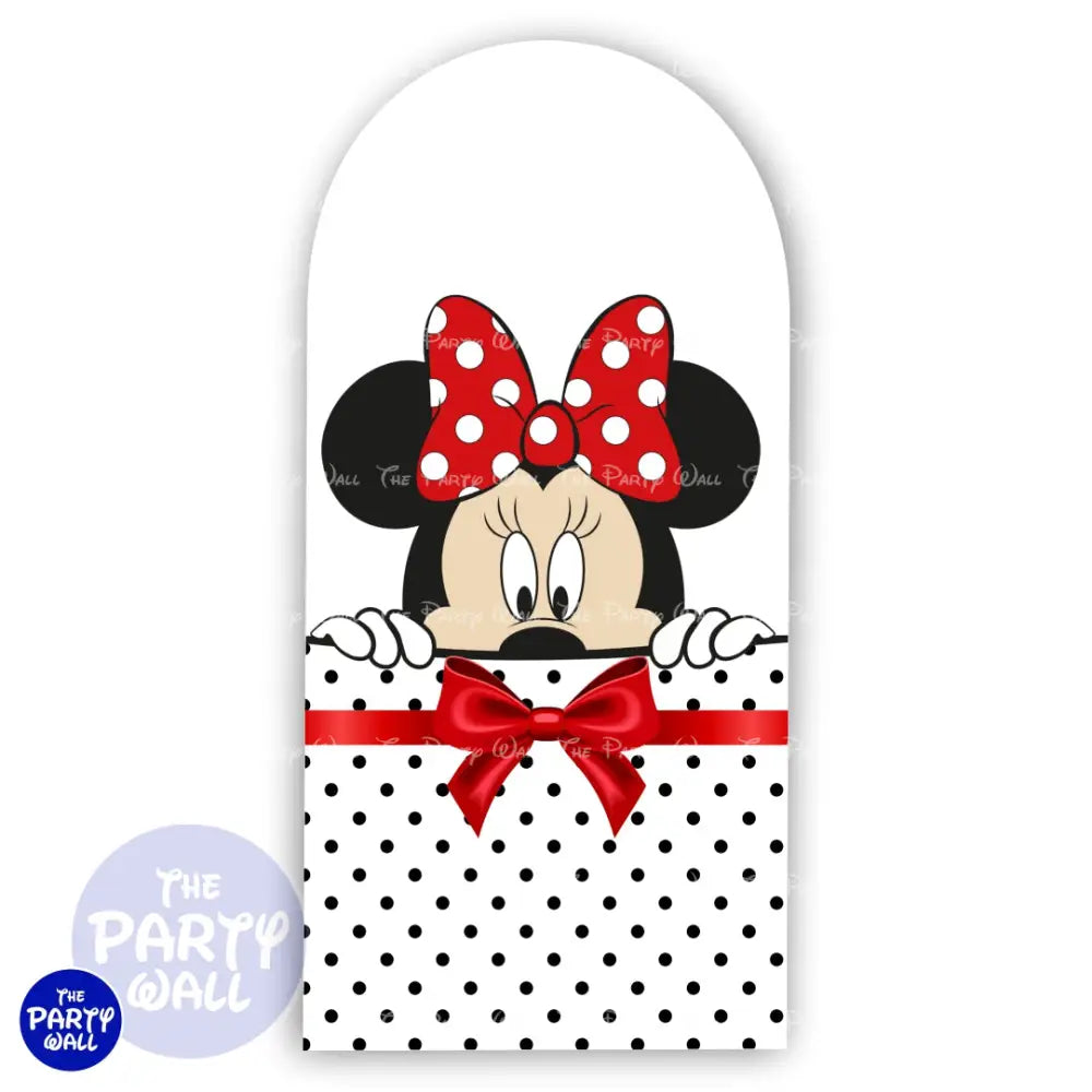 Minnie Mouse - Funda para mampara de punta redonda o rectangular Mampara de punta redonda