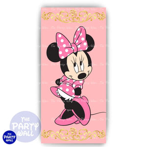Minnie Mouse - Funda para mampara de punta redonda o rectangular Mampara de punta redonda