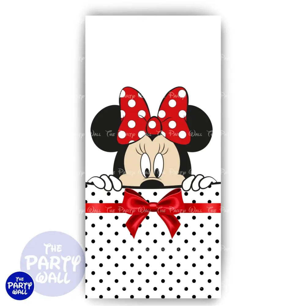 Minnie Mouse - Funda para mampara de punta redonda o rectangular Mampara de punta redonda