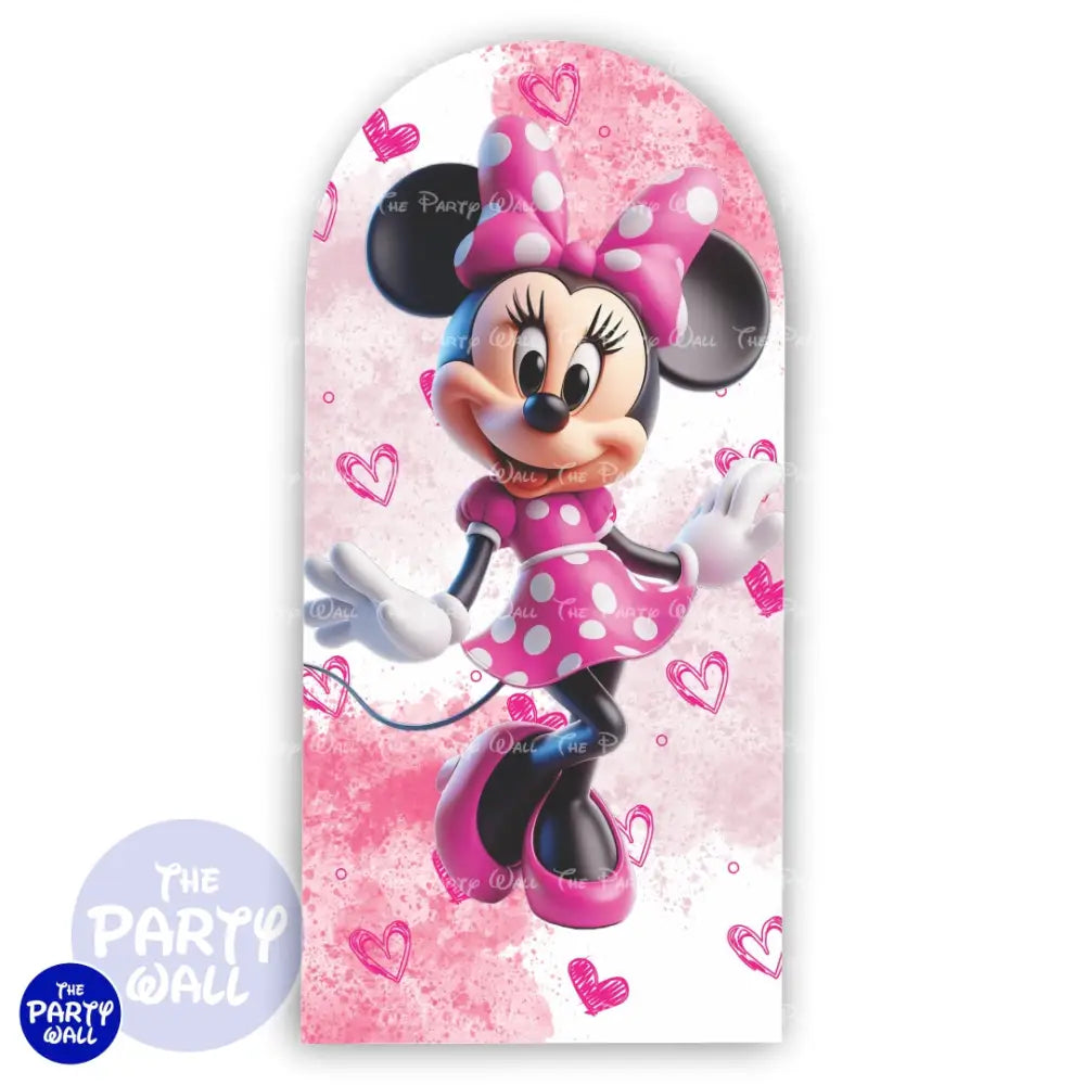 Minnie Mouse - Funda para mampara de punta redonda o rectangular Mampara de punta redonda