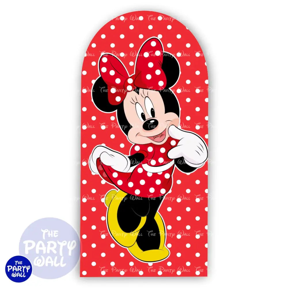 Minnie Mouse - Funda para mampara de punta redonda o rectangular Mampara de punta redonda