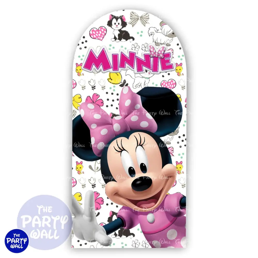 Minnie Mouse - Funda para mampara de punta redonda o rectangular Mampara de punta redonda