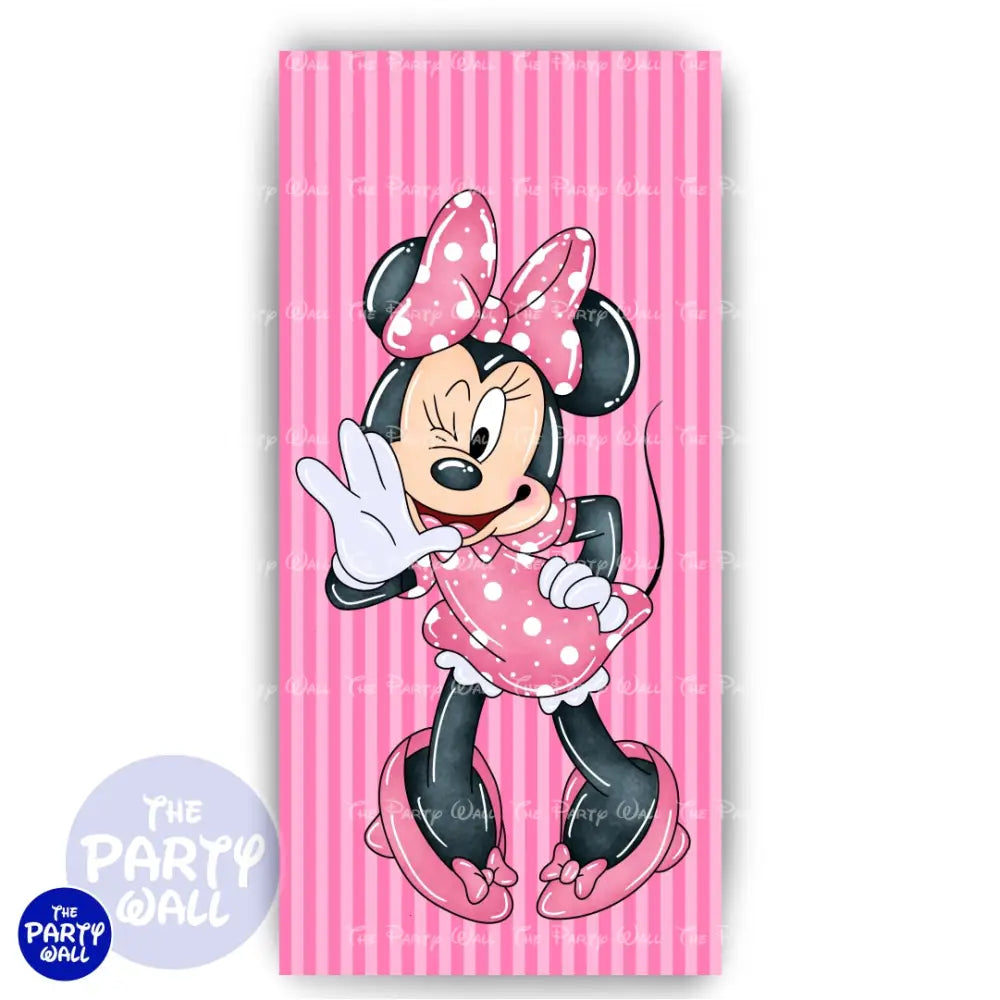 Minnie Mouse - Funda para mampara de punta redonda o rectangular Mampara de punta redonda