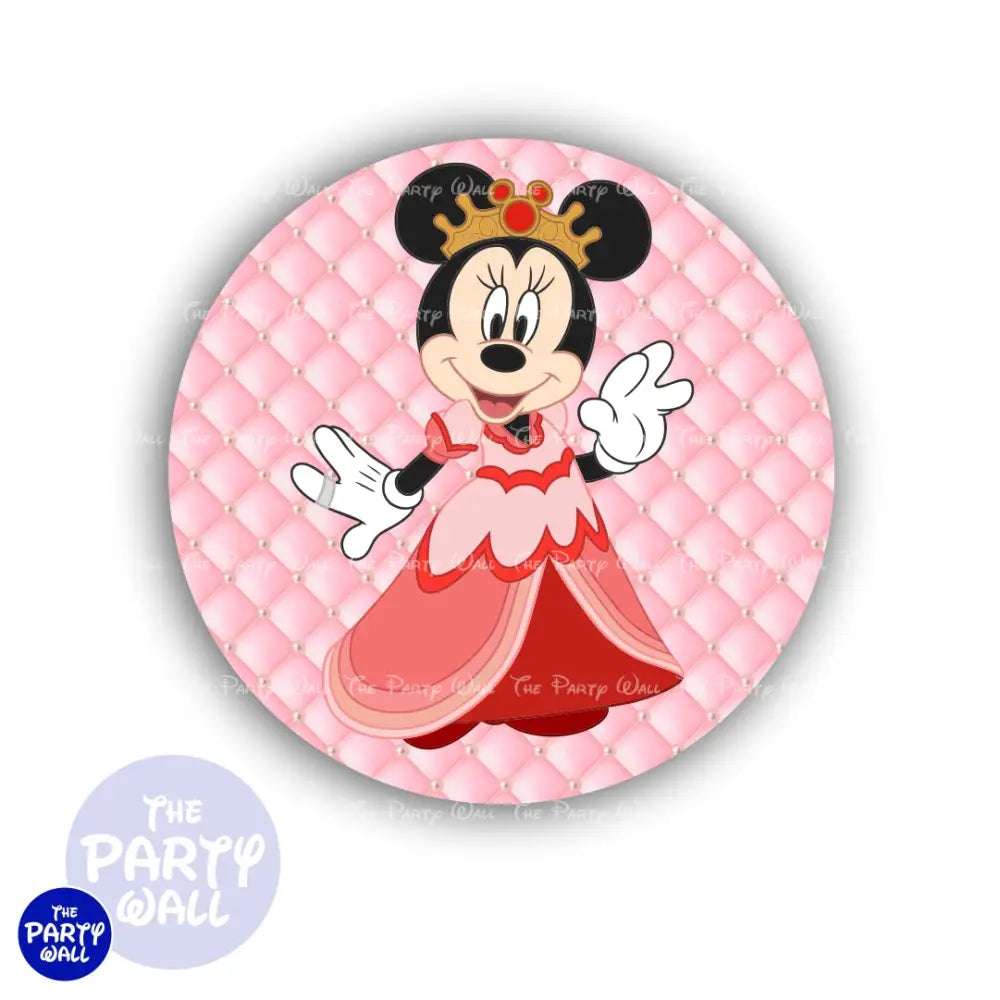 Minnie Mouse Princesa - Funda para mampara circular Circular