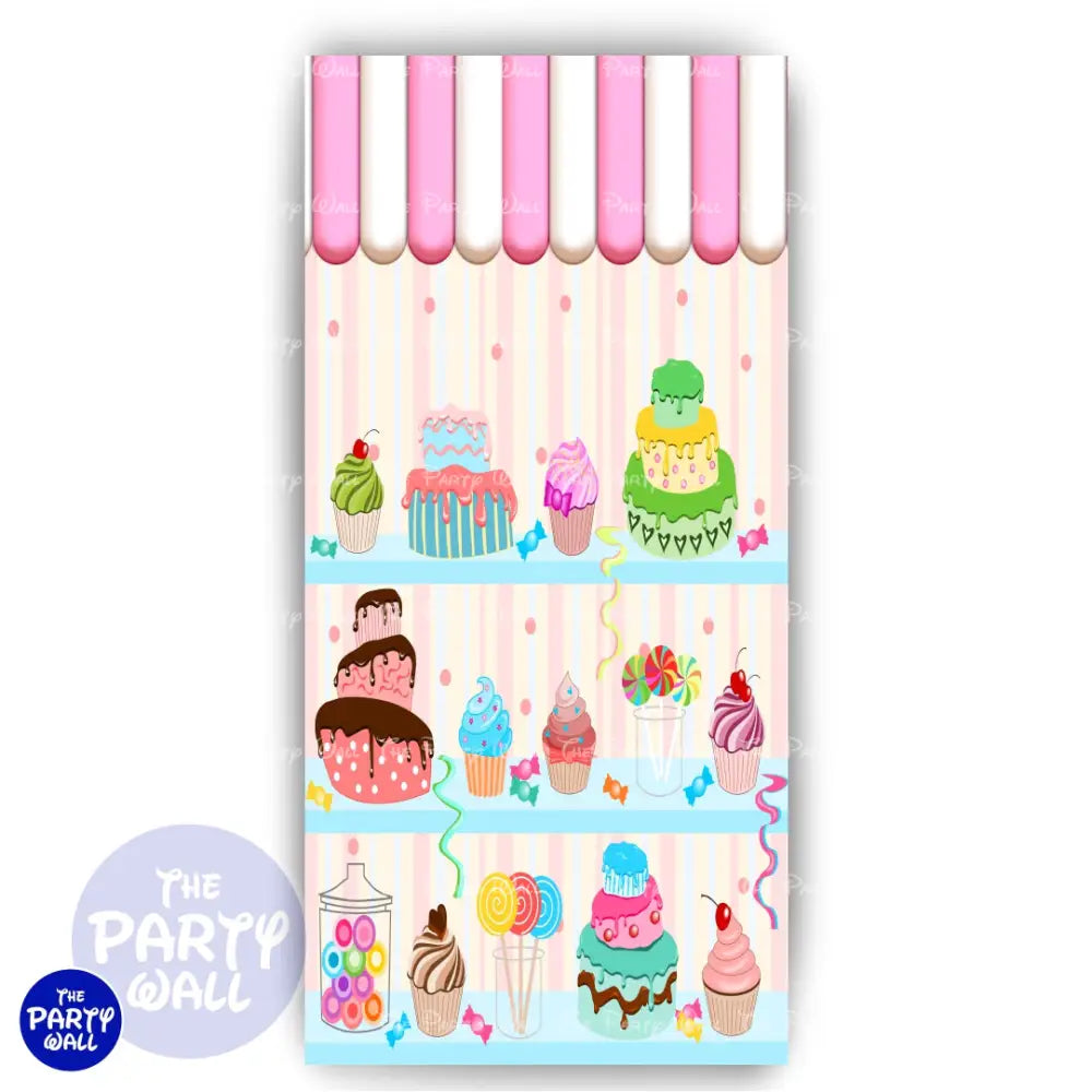 Mis Pastelitos - Funda para mampara de punta redonda o rectangular Mampara de punta redonda