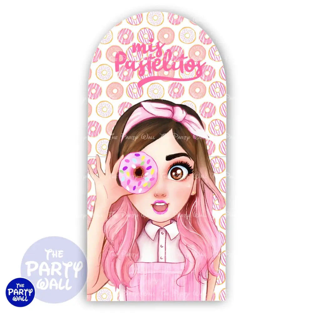 Mis Pastelitos - Funda para mampara de punta redonda o rectangular Mampara de punta redonda