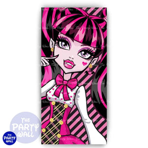 Monster High - Funda para mampara de punta redonda o rectangular Mampara de punta redonda