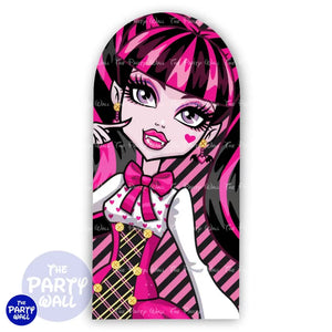 Monster High - Funda para mampara de punta redonda o rectangular Mampara de punta redonda