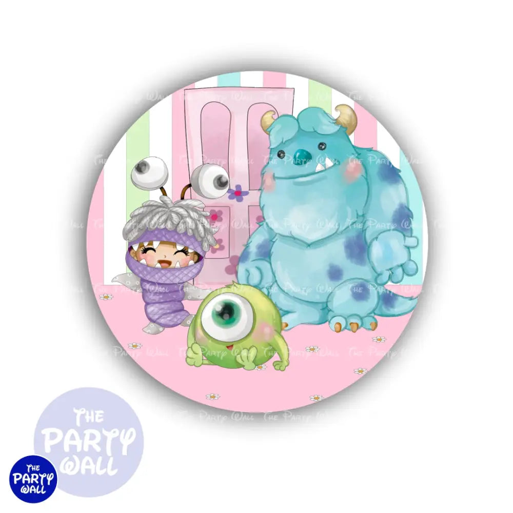 Monsters Inc - Funda para mampara circular Circular