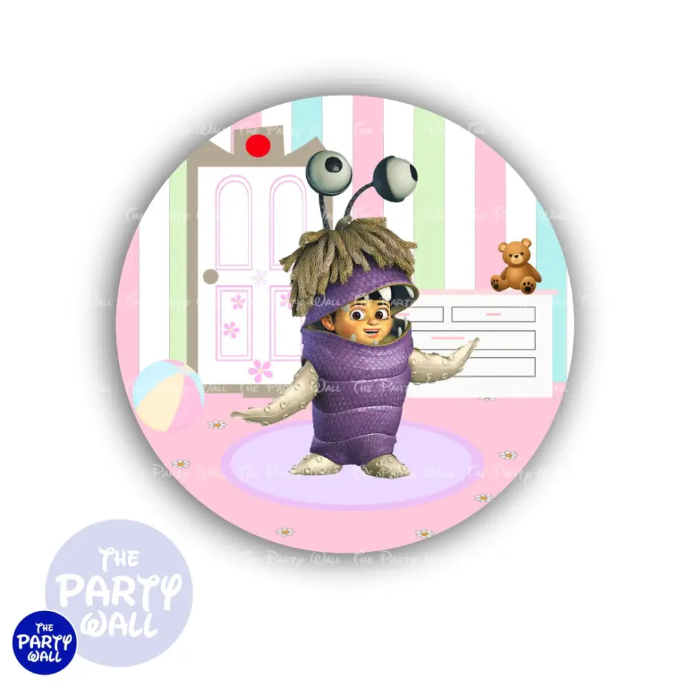 Monsters Inc - Funda para mampara circular Circular