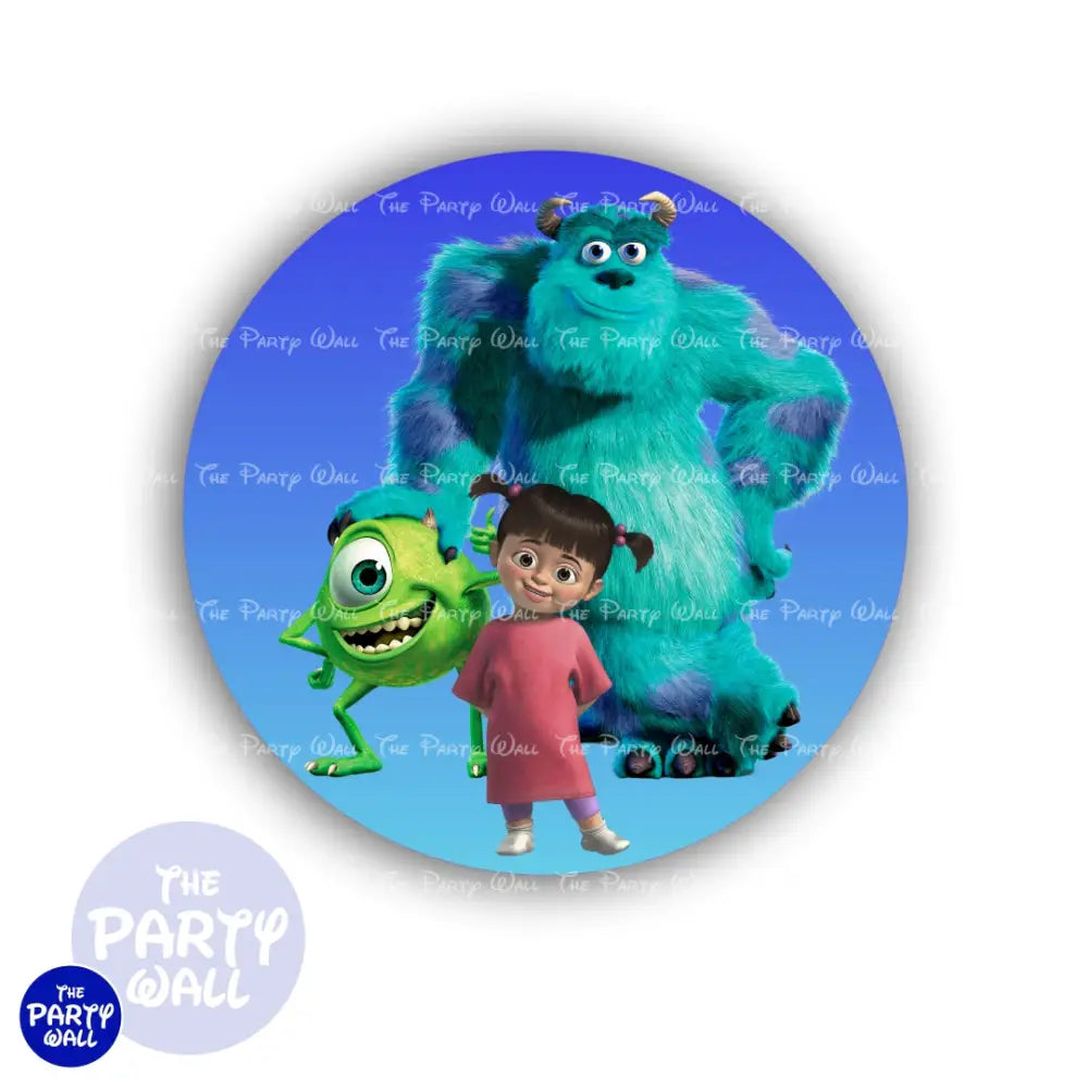 Monsters Inc - Funda para mampara circular Circular