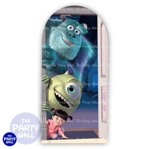 Monsters Inc - Funda para mampara de punta redonda o rectangular Mampara de punta redonda