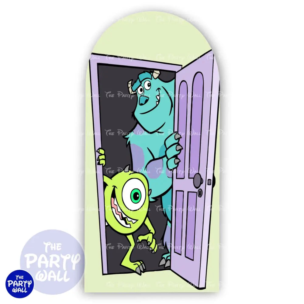 Monsters Inc - Funda para mampara de punta redonda o rectangular Mampara de punta redonda