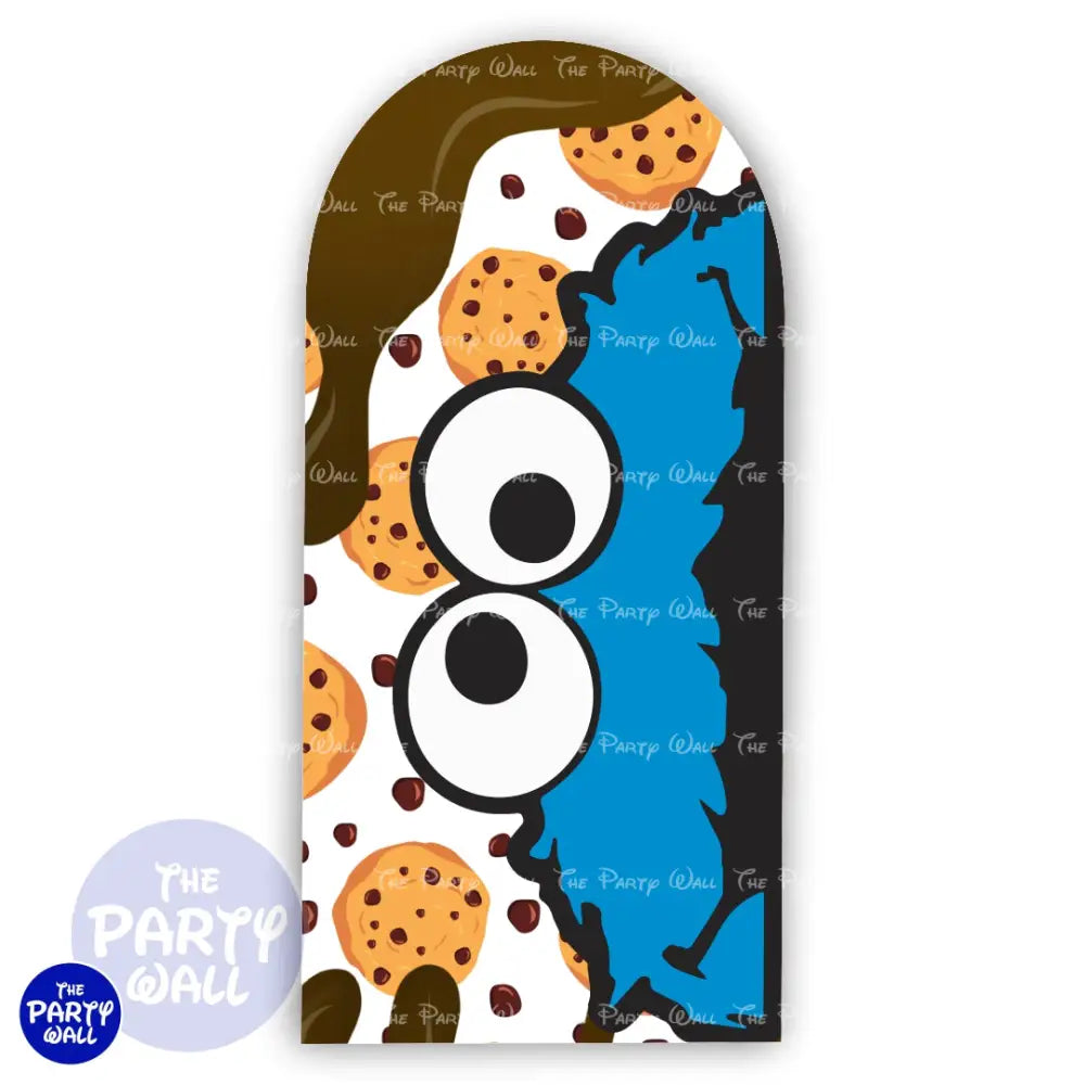 Monstruo Come Galleta - Funda para mampara de punta redonda o rectangular Mampara de punta redonda