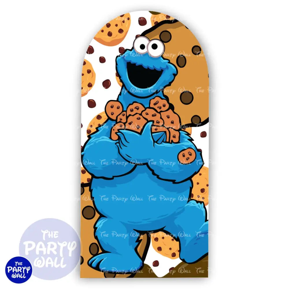 Monstruo Come Galleta - Funda para mampara de punta redonda o rectangular Mampara de punta redonda