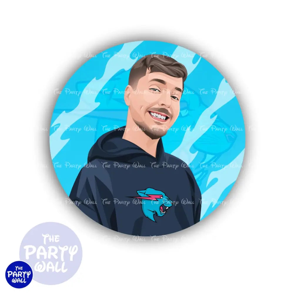Mr Beast - Funda para mampara circular Circular