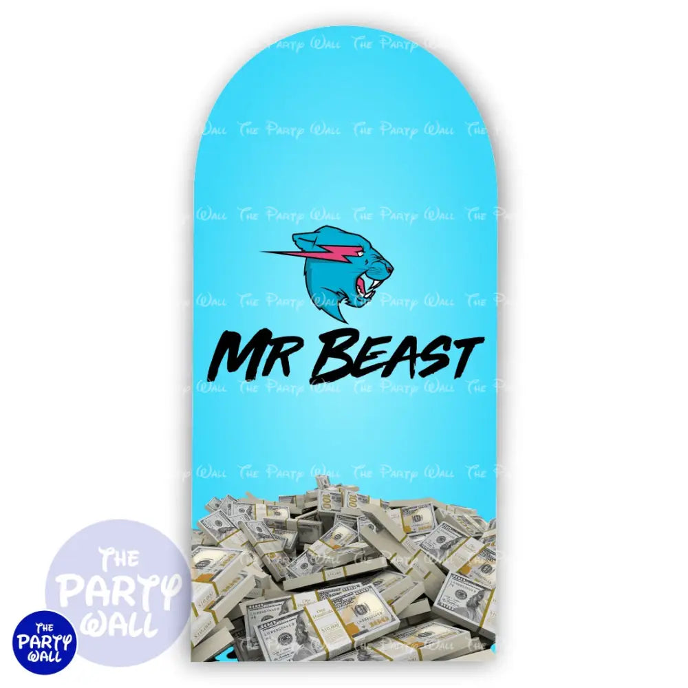 Mr Beast - Funda para mampara de punta redonda o rectangular Mampara de punta redonda