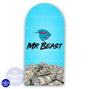 Mr Beast - Funda para mampara de punta redonda o rectangular Mampara de punta redonda