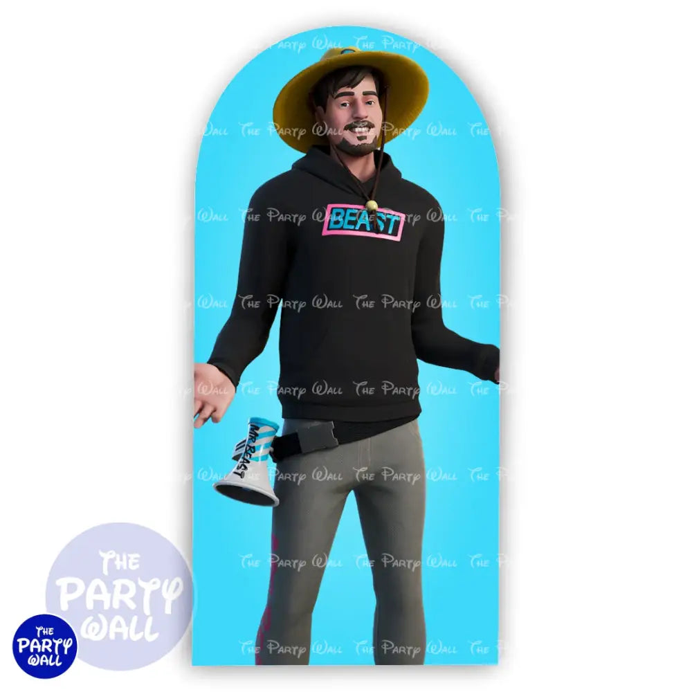 Mr Beast - Funda para mampara de punta redonda o rectangular Mampara de punta redonda