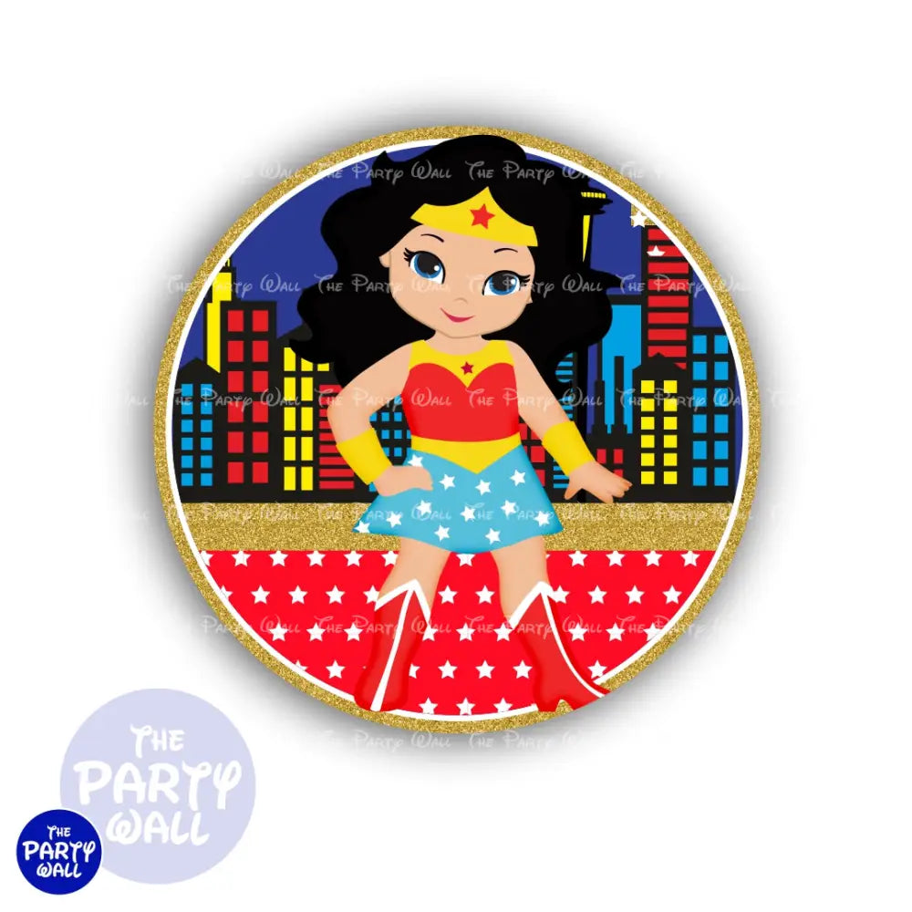 Mujer Maravilla - Funda para mampara circular Circular