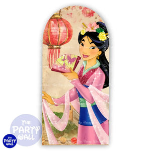 Mulan - Funda para mampara de punta redonda o rectangular Mampara de punta redonda