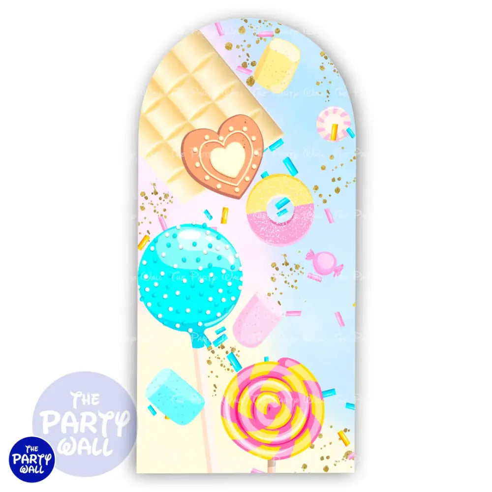 Mundo de Caramelo - Funda para mampara de punta redonda o rectangular Mampara de punta redonda