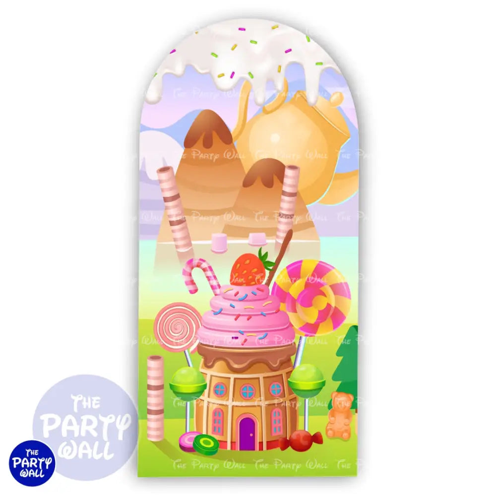 Mundo de Caramelo - Funda para mampara de punta redonda o rectangular Mampara de punta redonda