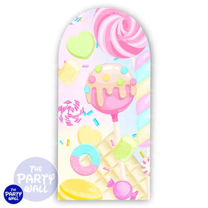 Mundo de Caramelo - Funda para mampara de punta redonda o rectangular Mampara de punta redonda