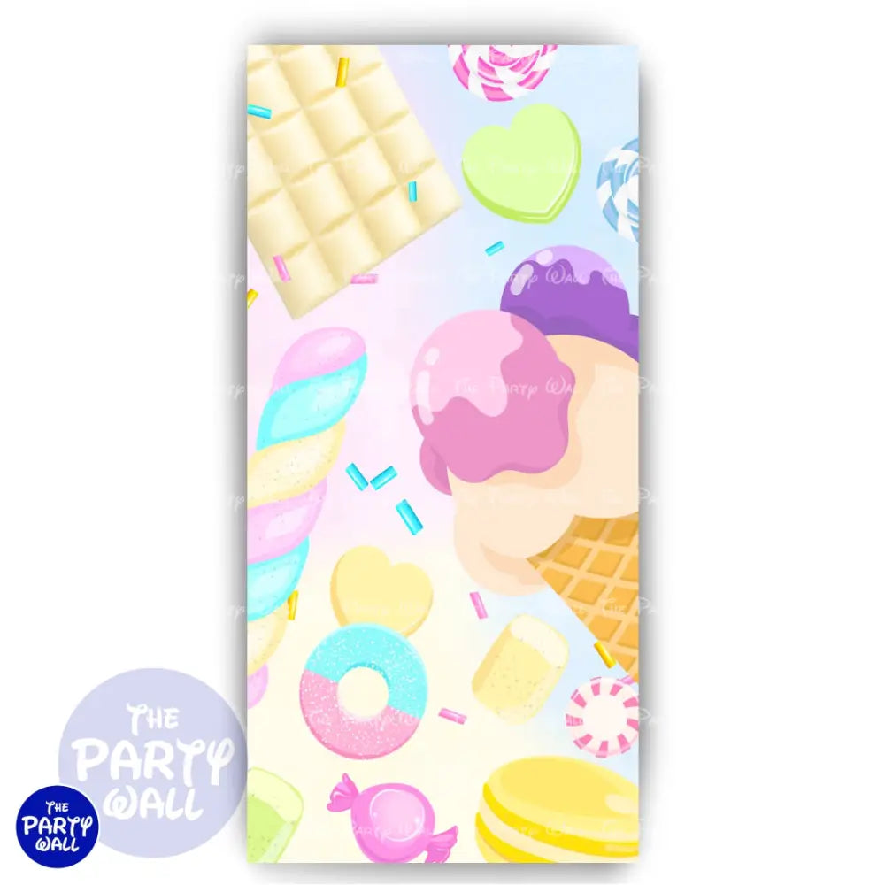 Mundo de Caramelo - Funda para mampara de punta redonda o rectangular Mampara de punta redonda