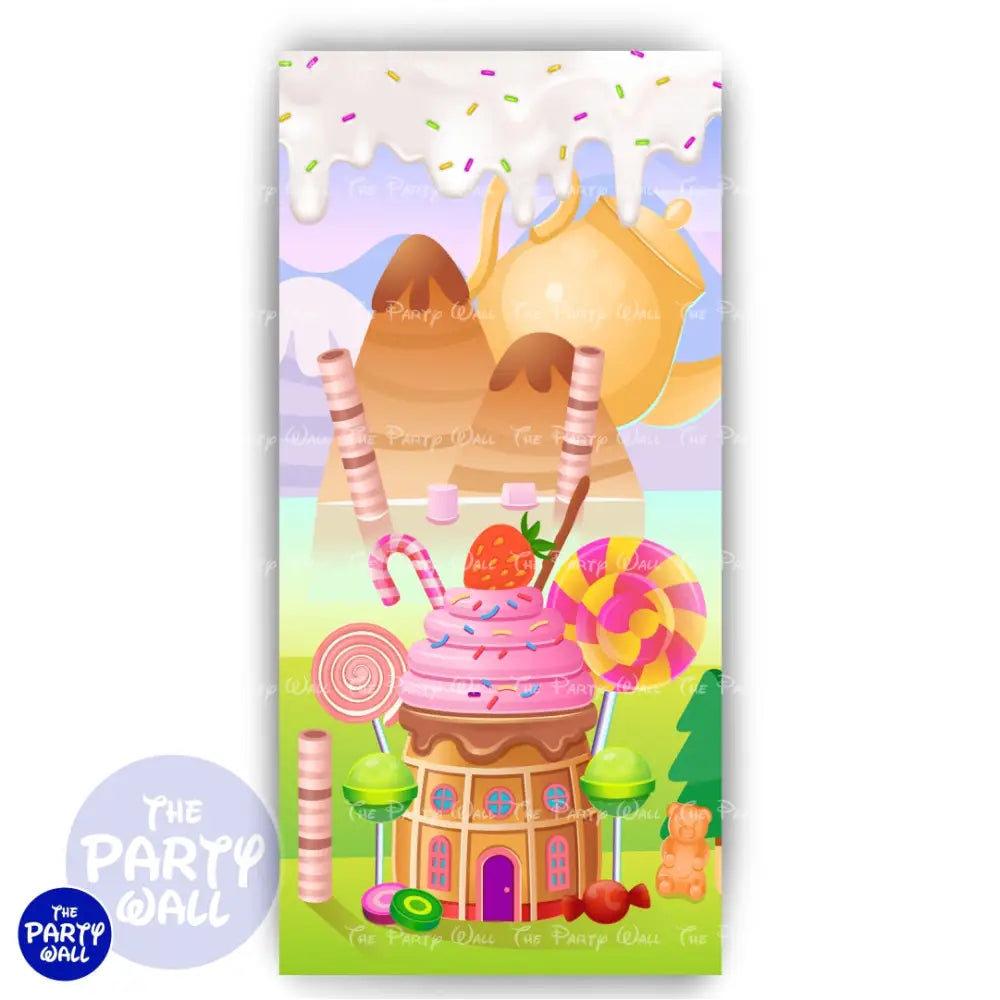 Mundo de Caramelo - Funda para mampara de punta redonda o rectangular Mampara de punta redonda