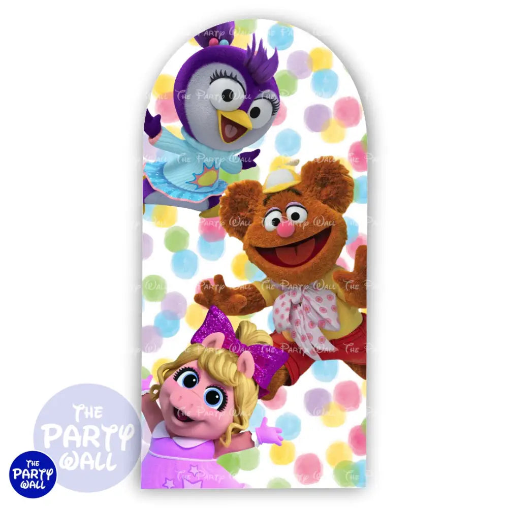Muppet Babies - Funda para mampara de punta redonda o rectangular Mampara de punta redonda