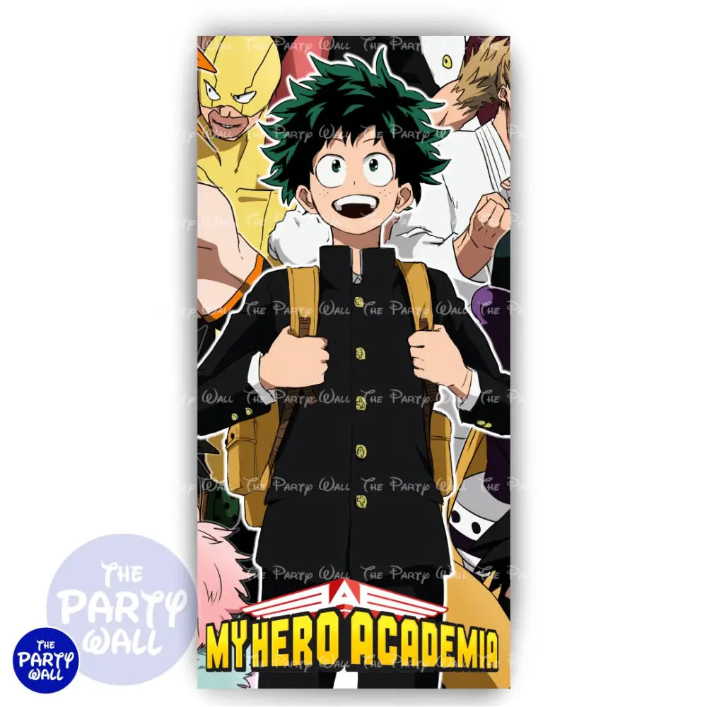 My Hero Academia - Funda para mampara de punta redonda o rectangular Mampara de punta redonda