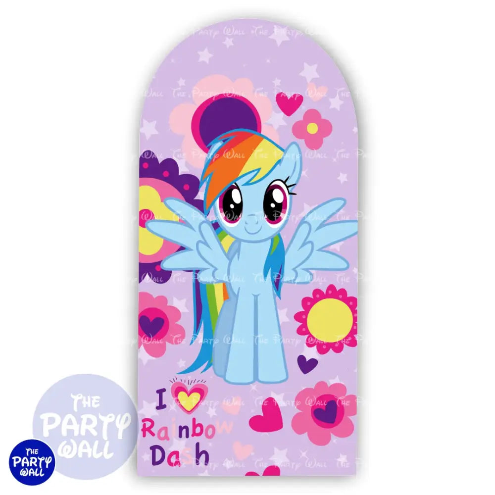 My Little Pony - Funda para mampara de punta redonda o rectangular Mampara de punta redonda