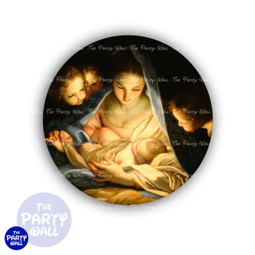 Nacimiento - Funda para mampara circular Circular