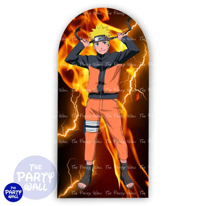 Naruto Funda para mampara de punta redonda o rectangular Mampara de punta redonda