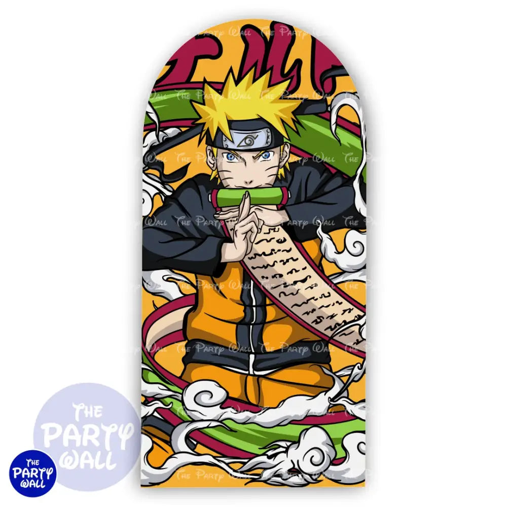 Naruto - Funda para mampara de punta redonda o rectangular Mampara de punta redonda