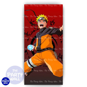 Naruto - Funda para mampara de punta redonda o rectangular Mampara de punta redonda