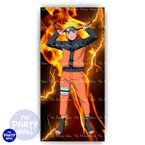 Naruto Funda para mampara de punta redonda o rectangular Mampara de punta redonda