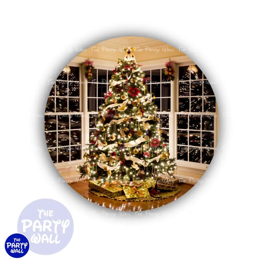 Navidad - Funda para mampara circular Circular