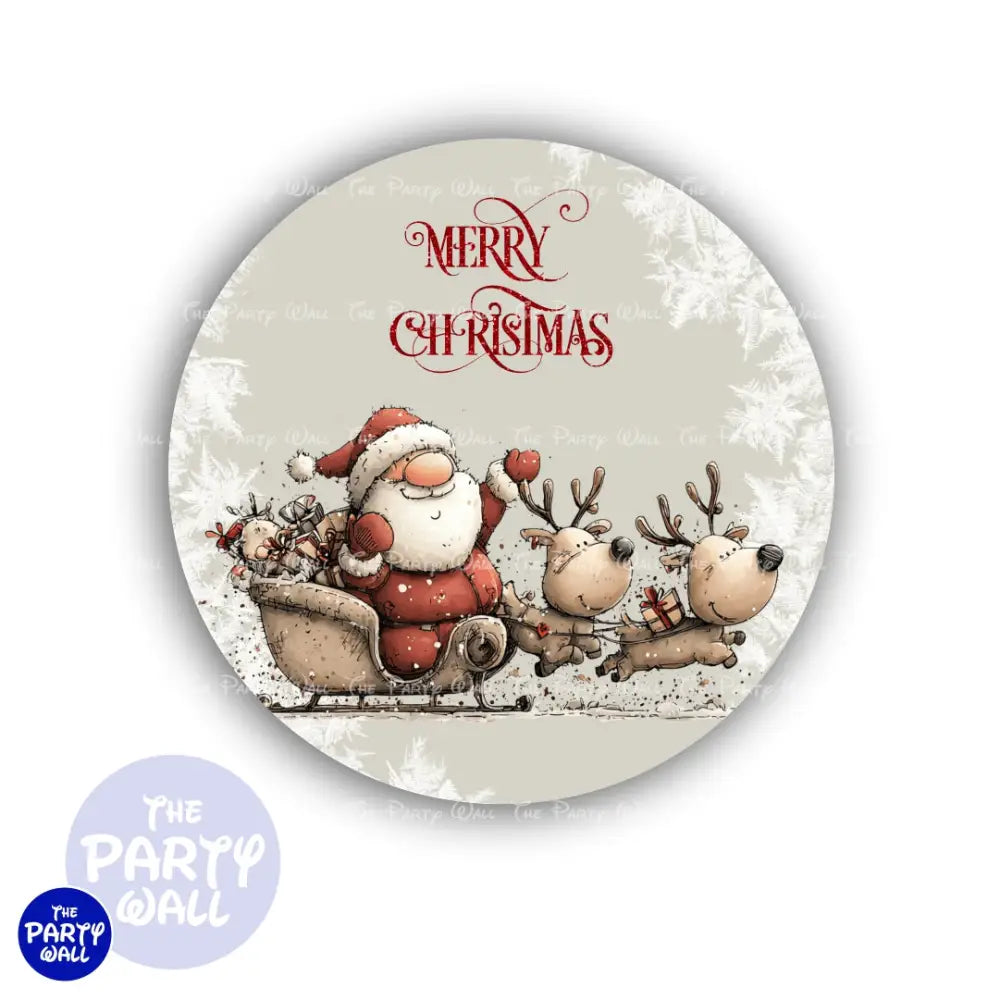 Navidad - Funda para mampara circular Circular