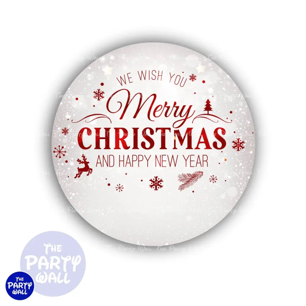 Navidad - Funda para mampara circular Circular