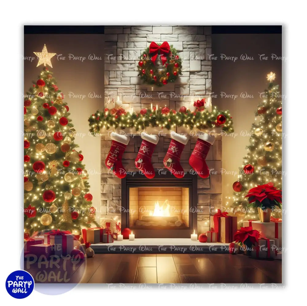 Navidad - Funda para mampara cuadrada o rectangular Cuadrado o Rectangular