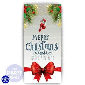 Navidad - Funda para mampara de punta redonda o rectangular Mampara de punta redonda