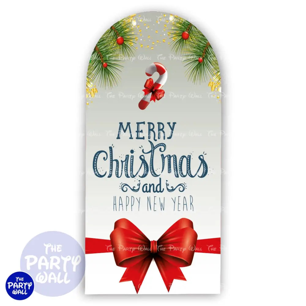 Navidad - Funda para mampara de punta redonda o rectangular Mampara de punta redonda