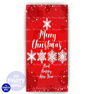 Navidad - Funda para mampara de punta redonda o rectangular Mampara de punta redonda