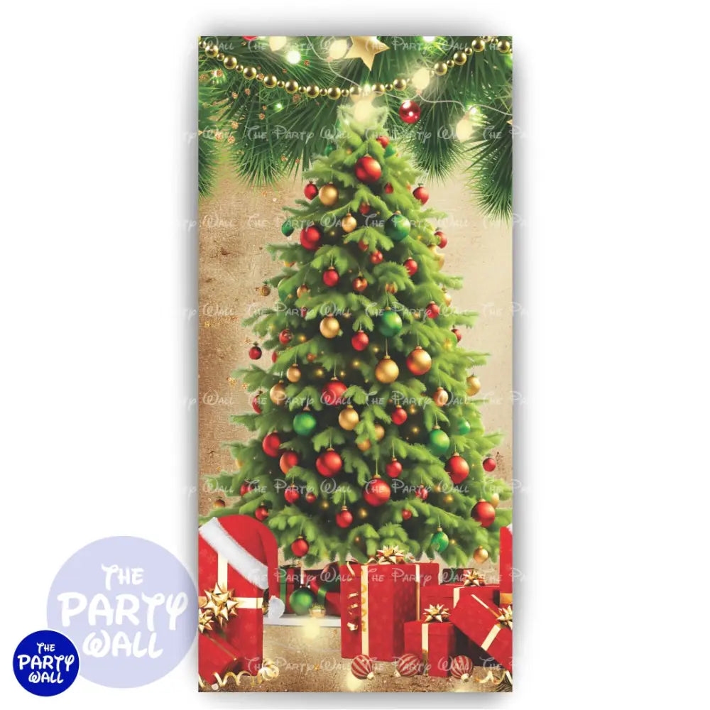 Navidad - Funda para mampara de punta redonda o rectangular Mampara de punta redonda