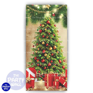 Navidad - Funda para mampara de punta redonda o rectangular Mampara de punta redonda