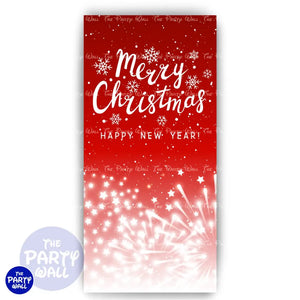 Navidad - Funda para mampara de punta redonda o rectangular Mampara de punta redonda