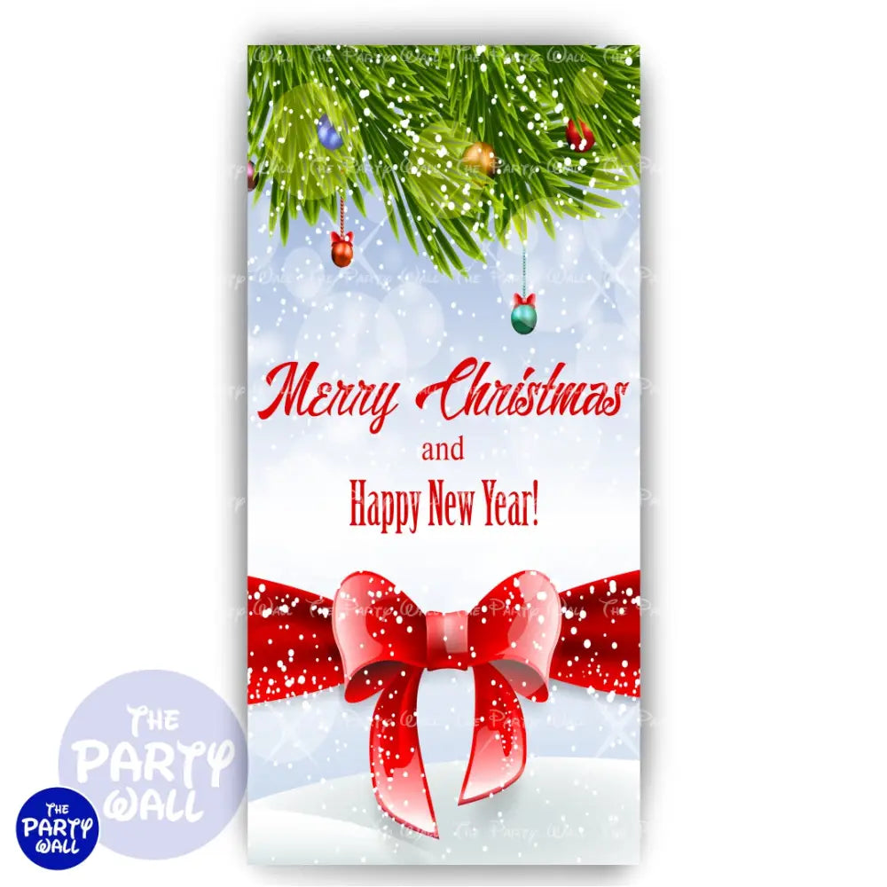 Navidad - Funda para mampara de punta redonda o rectangular Mampara de punta redonda